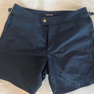 Navy Tom Ford Swim Trunks 44 (28 US)